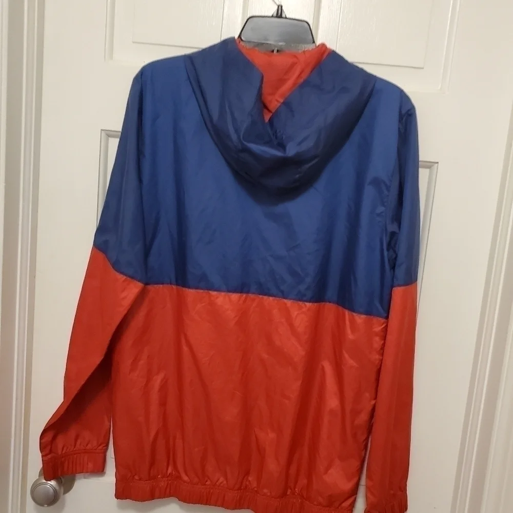 Adidas Navy & Red Lightweight Windbreaker Size Small, athlesiure,  Athletic wear